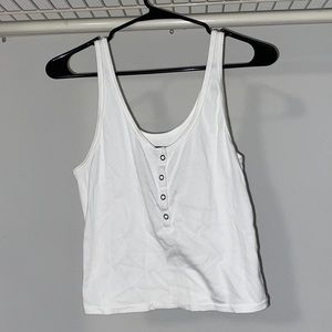 White button crop top - wild things